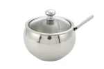Spice Bottle Seasoning Box Stainless Steel Spice Set Storage Bottle Earth Flavor Jars Glass Cover With A Small Spoon