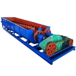 Spiral washer is a kind of high efficiency and quick cleaning machine for small stones