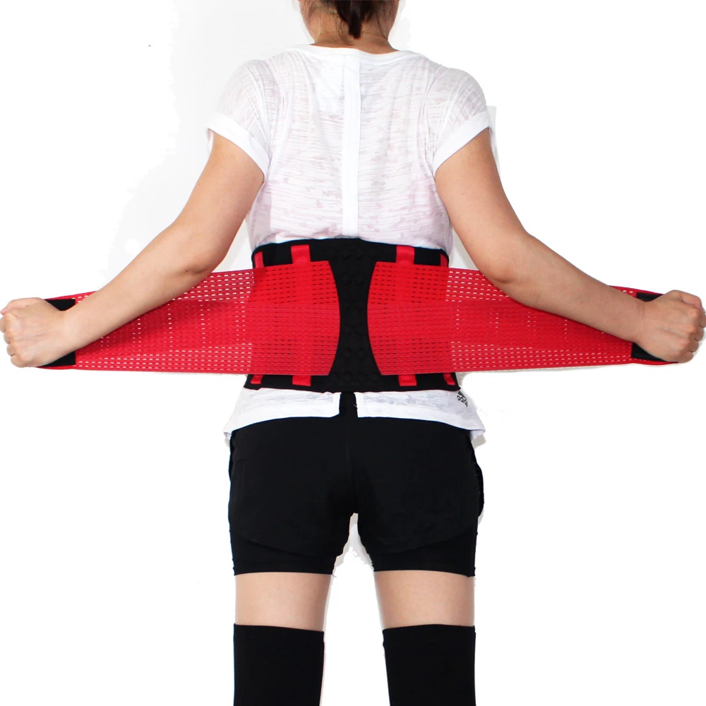Sports running adjustable elastic waist trainer lumbar support waist slim belt