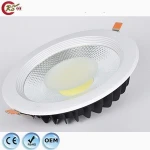 spot light dimmable down light 7w 10w 15w 20w 30w flat COB LED downlight spotlight