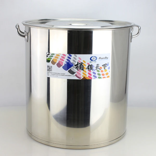 Stainless steel 120 gallon stock pot with lids