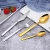 Import Stainless Steel Gold Cutlery Set Wedding  Gold Flatware Set 1810 Hotel Restaurant Cutlery Set from China