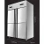 Import stainless steel kitchen freezers refrigerator frozen four-door upright freezer air cooled from China