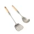 Import Stainless steel soup ladle spoon wooden handle asian cooking gadgets skimmer turner kitchenware tools utensils set from China