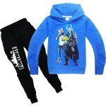 Stock fortnite hoodie and joggers set for youth top sale no moq cheapest kid's hoodie and pant set in fortnite print