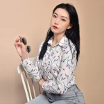 Stockpapa Apparel Stock used clothes Lots women casual print shirts clothing stock wholesales clothes