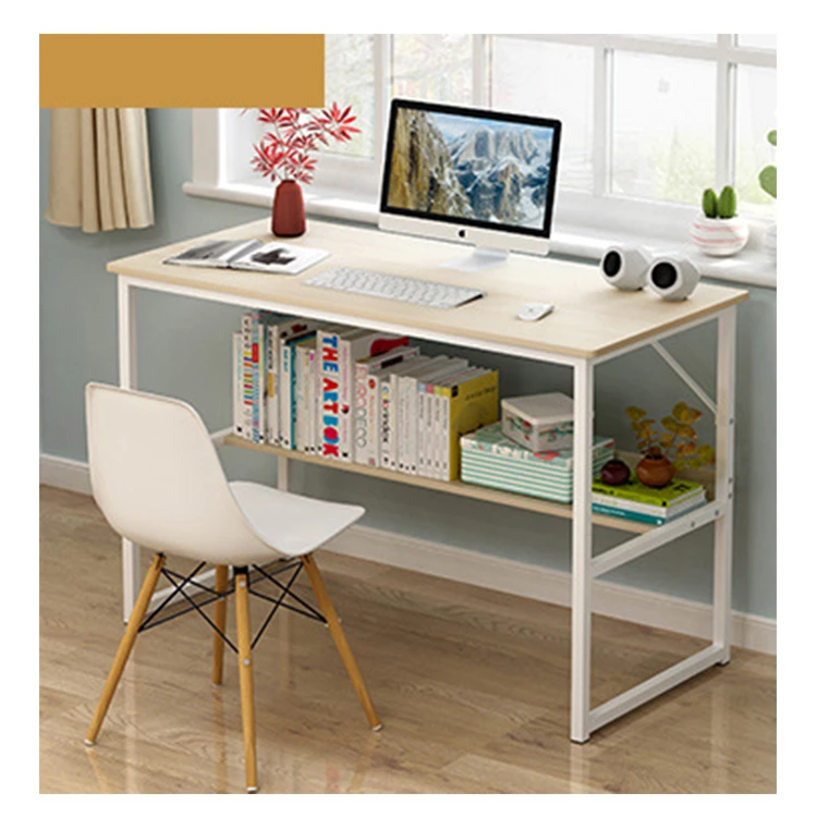 Storage Bookcase Solid Wood Home Office Table Office Computer Desk
