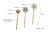 Import Summer Newest Designs Gold Plated Epoxy Resin Clear Flower Rhinestone Chic Hairpins from China