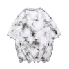 Summer Plain Mans Hip Hop Streetwear Trend Full Printing T shirt Homme O-Neck M-3XL Casual Mens Cotton Tie Dye T-Shirt