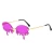 Import Sunglasses 2021 fire dripping diamond PC frame transparent color fashion sunglasses womens from China