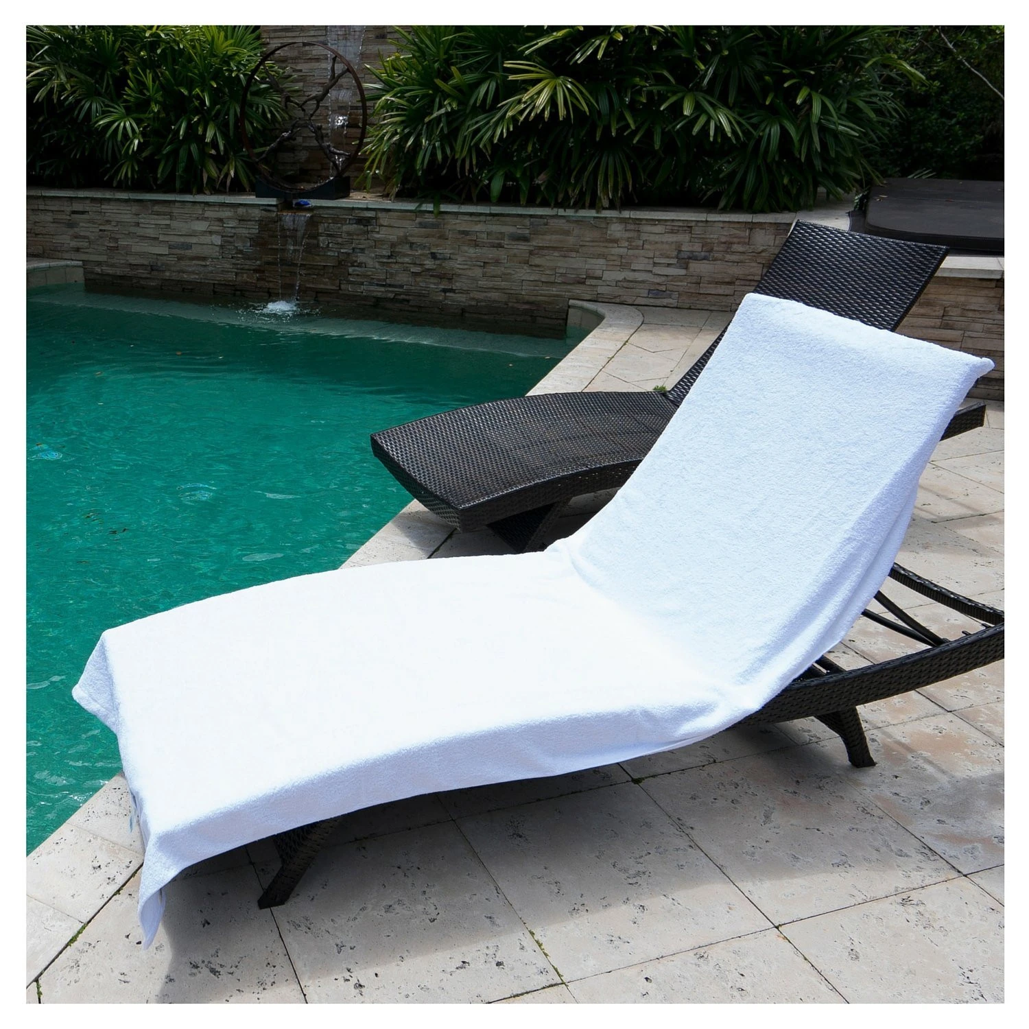 Super Absorbent&Soft King Size Thick Microfiber Terry Suede Beach/Outdoor Towel Lounge Chair Covers