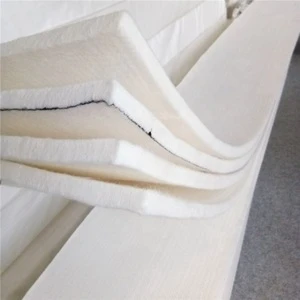 Super quality white wool felt conveyor belt