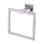 SUS 304 Stainless Steel Bath Towel Holder Hand Towel Ring Hanging Towel Hanger Bathroom Accessories Contemporary Hotel Square St