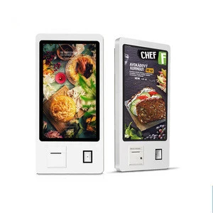 SYET 32 inch Ticket kiosk Self-Service ordering kiosk payment machine bill digital display POS software For fast food store