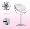 Table Top Free Standing 8 Inch Double Sided Battery Powered Vanity Makeup Mirror With Lights