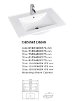 Tarpul Eight Various Sizes Hotel Rectangular Cabinet Ceramic Washbasin Price Ceramic Bathroom Sink