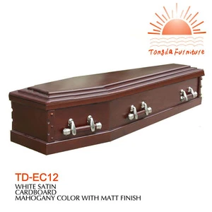 TD-EC12 Traditional solid wooden Funeral Casket Coffin Supplies Wholesale