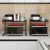 Import telescopic double with hooks tier storage holders microwave oven rack stand shelf from China