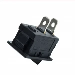 The 21*15mm Black Push Button Mini Switch 6A-10A 250V KCD1-101 2Pin Snap-in On/Off Rocker Switch
