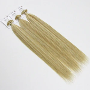 The best quality Slavic hair  extension 22inch Remy Flat Tip human hair