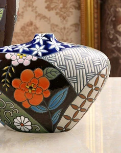 three  pieces ceramic vase for home decoration