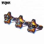 Titanium flange head bolt license plate frame m6 m8 in stock inside and outside hex cap head screws