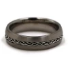 Titanium ring with wire