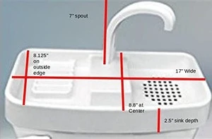 toilet and sink combo for small bathroom Sink Twice with custom hole