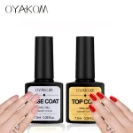 Top Coat and Base Coat Soak Off Nail Polish UV Gel LED Nail Primer Gel Varnish Transparent Nail Art Gel Polish