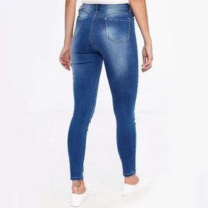 top design fashion women&#039;s trousers ladies stretch pants high waist plus size skin ripped skinny women denim jeans for women