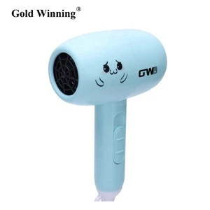 Top quality small hammer shaped cartoon cute mini travel home DC motor ionic hair dryer