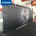 Trade show supplies exhibition convention 8x8ft 8x10ft step and repeat backdrop displays stand banner