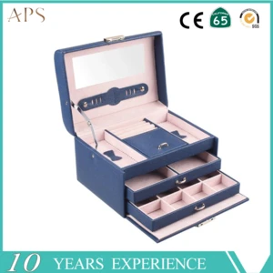 Trendy Fashion jewelry packaging box flat jewelry case for display