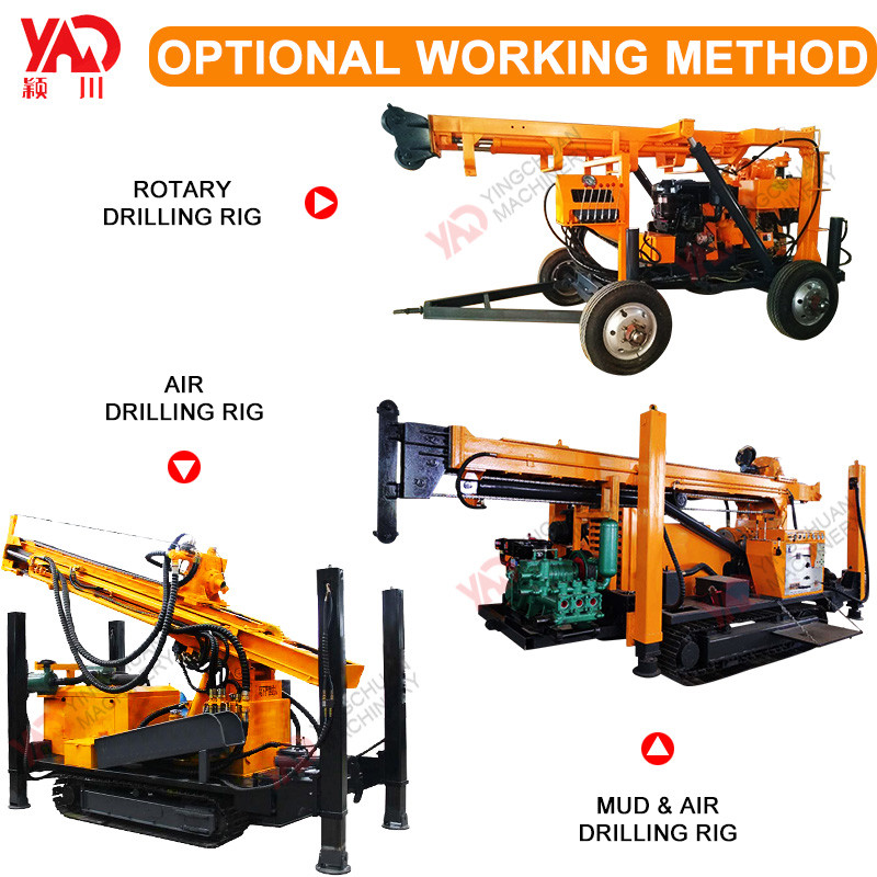 Truck rock bore well core water used borehole machine portable water well drilling rigs for sale