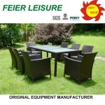 Turkey design garden chair with PE rattan with Bamboo finish