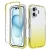 Import Two-piece 360 Full Cover Clear Transparent Shockproof Colorful Gradient TPU PC Phone Case For iPhone 16/16 PRO/16 ProMax/16 Plus from China