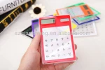 ultra-thin Transparent solar calculator with Touch screen keypad