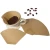 Import unbleached and environmentally friendly natural paper filters fit all 2-4 cup size cone style Coffee filter from China
