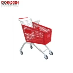 Unfolding plastic shopping cart hand cart for big retail store
