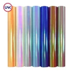 UNIK Heat transfer laser holographic foil for leather fabric,3D sublimation transfer film holographic textile