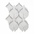 Import Unique design pattern white floor natural marble stone water jet mosaic tile for sale from China
