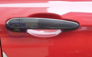 Universal carbon fiber car exterior door handle cover overlay trims for BMW