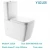 Import UPC certificate Matte black Siphonic One Piece Toilet with famous brand fittings CL-12011YA from China
