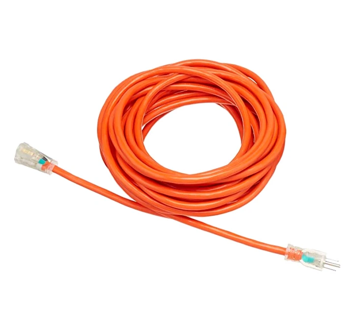 US Heavy Duty  Lighted Outdoor Electric Extension Cord