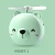 Import USB charging Cute Small Pocket Led Make up mirror for Gift Cute animal shapes Cosmetic mirror with fan from China