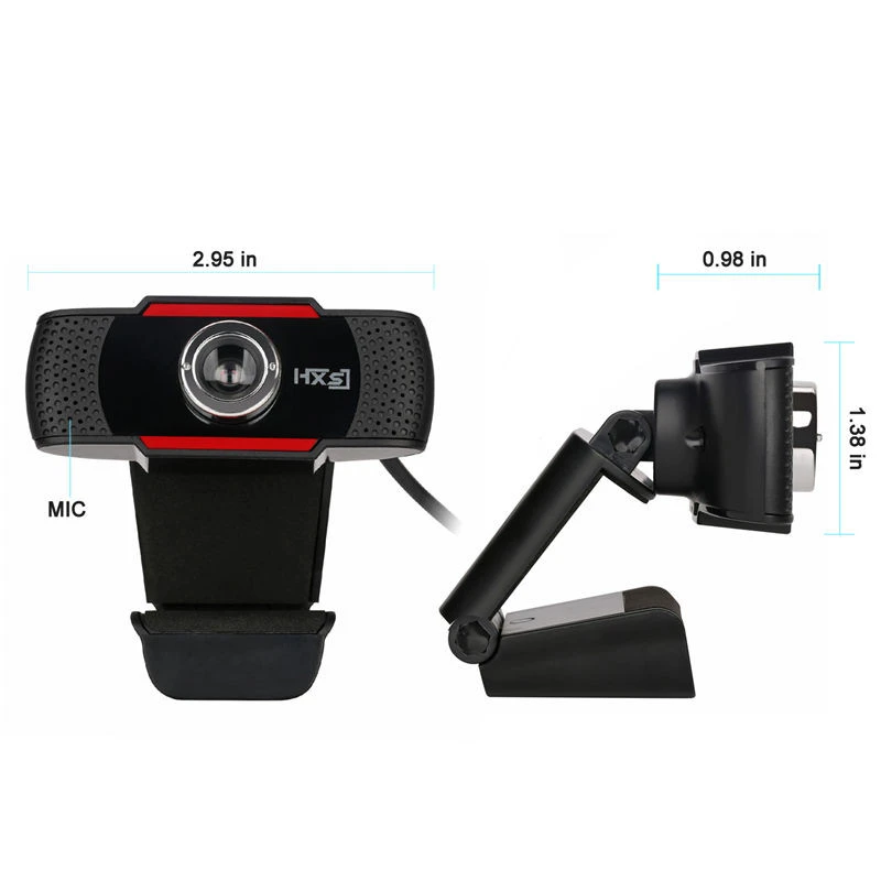 USB  Webcam HD 12M pixels PC Camera with Absorption Microphone MIC for Skype for Android TV Rotatable Computer Camera