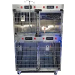 Veterinary 304 Stainless Steel Luxury Pet Cat Hospital Cage For Pet Clinic Equipment
