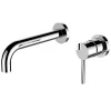 Wall embedded flush basin faucet brass basin faucet in wall Single Handle Mixer Tap Bathroom Water mixer
