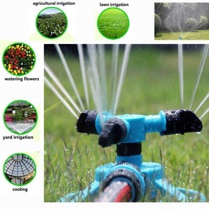 Watering Head Garden Lawn Sprinkler Garden Sprinklers Water Durable Rotary Three Arm Water Sprinkler