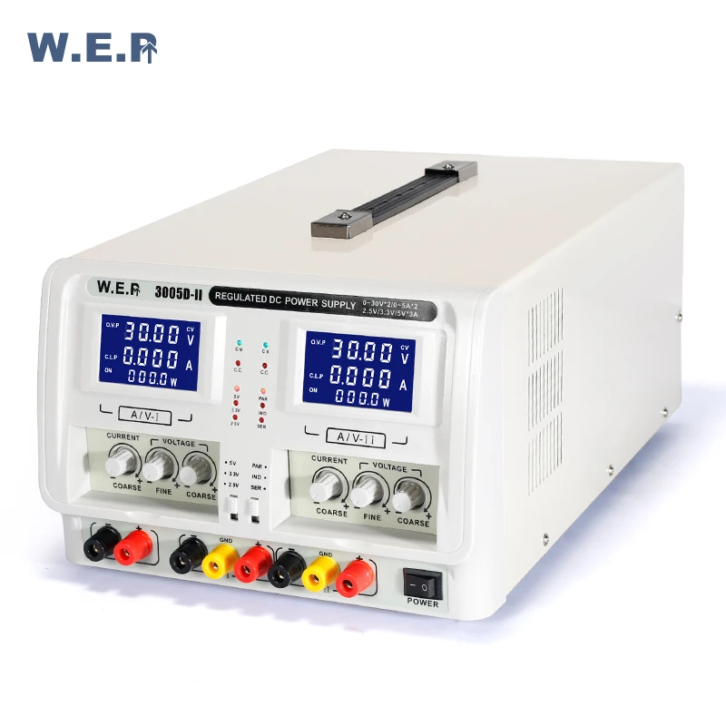 WEP 3005D-II digital dc power supply 0-30V 0-5A Adjustable